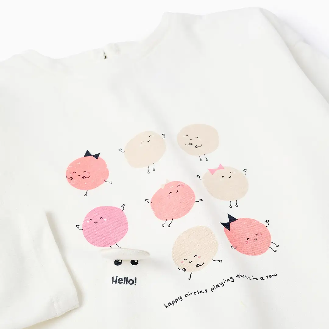 Camiseta circles bebé niña - Imagen 3