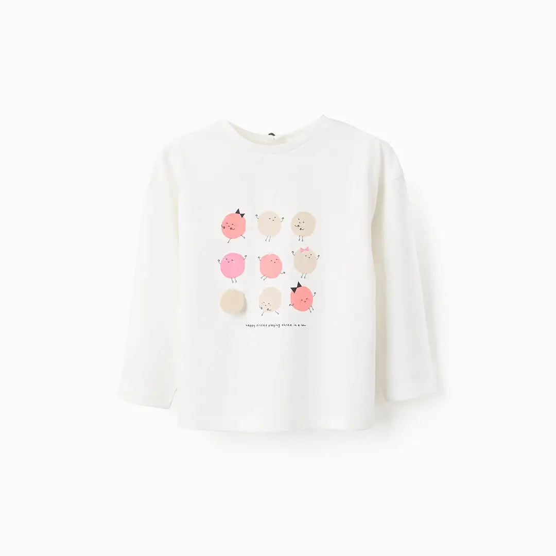 Camiseta circles bebé niña