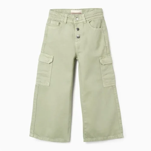 Imagen de Pantalón cargo sarga wide leg niña
