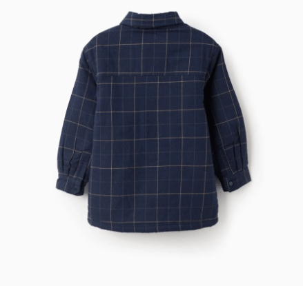 Sobrecamisa cuadros sherpa niño - Imagen 2