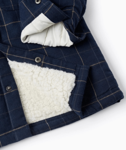 Sobrecamisa cuadros sherpa niño - Imagen 4