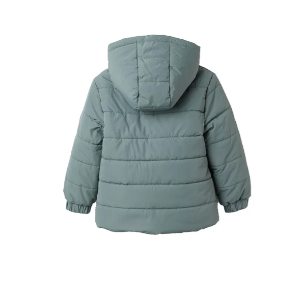 Chaqueta acolchada con capucha bebé - Imagen 2