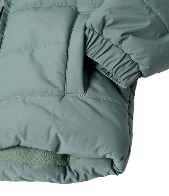 Chaqueta acolchada con capucha bebé - Imagen 4