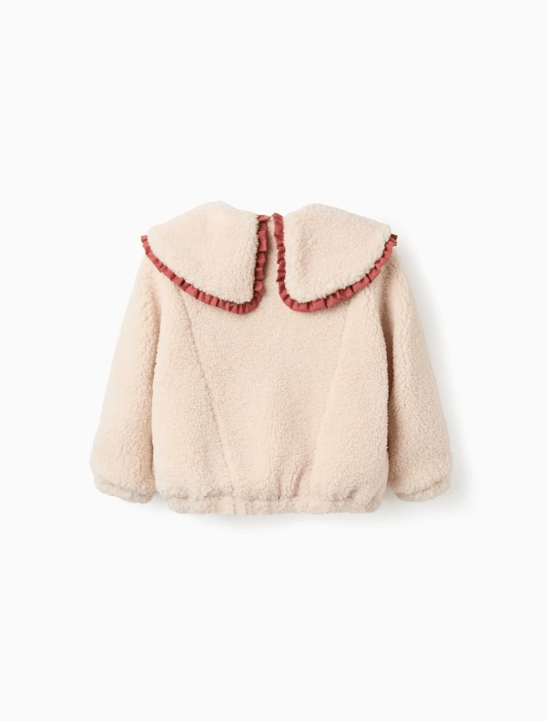 Chaqueta sherpa maxi cuello niña - Imagen 3