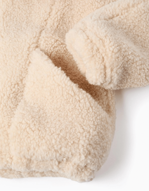 Chaqueta sherpa maxi cuello niña - Imagen 5