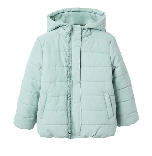 Imagen de Chaqueta acolchada volante con forro polar niña