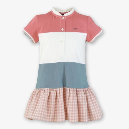 Imagen de Vestido polero rayas rosa 39/1401V