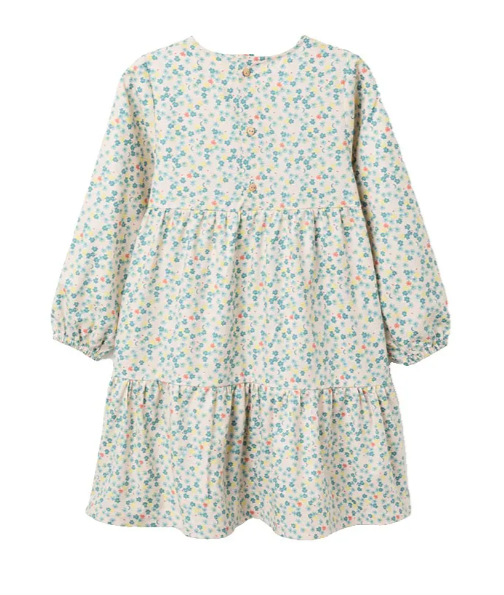 Vestido flores volante niña - Imagen 2
