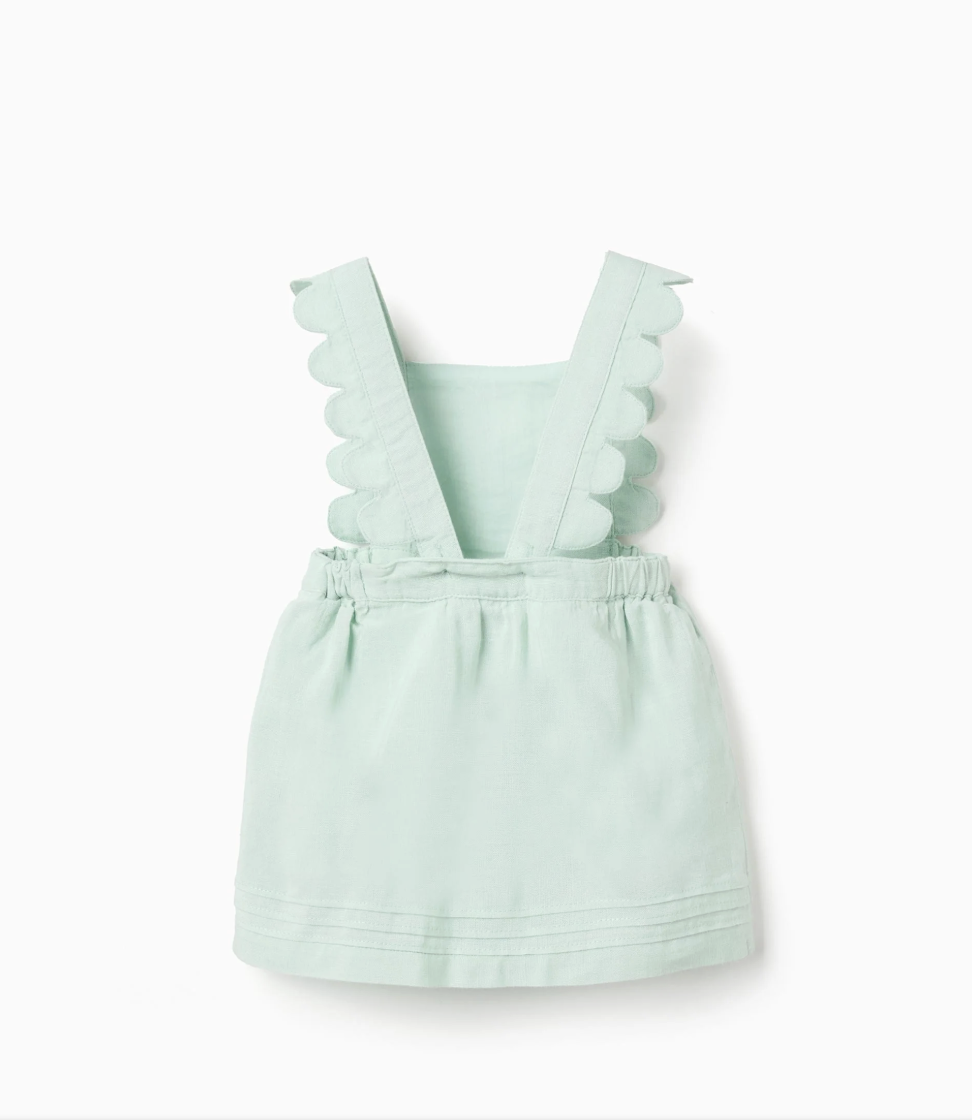 Vestido ranita lino bebé niña - Imagen 2