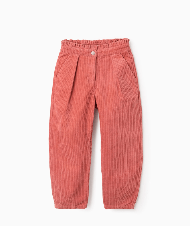 Pantalón pana paperbag