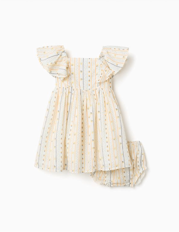 Vestido de algodón con estampado floral