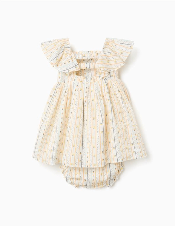 Vestido de algodón con estampado floral - Imagen 2