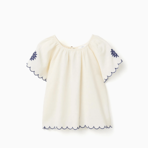Imagen de Blusa festoneada bordada