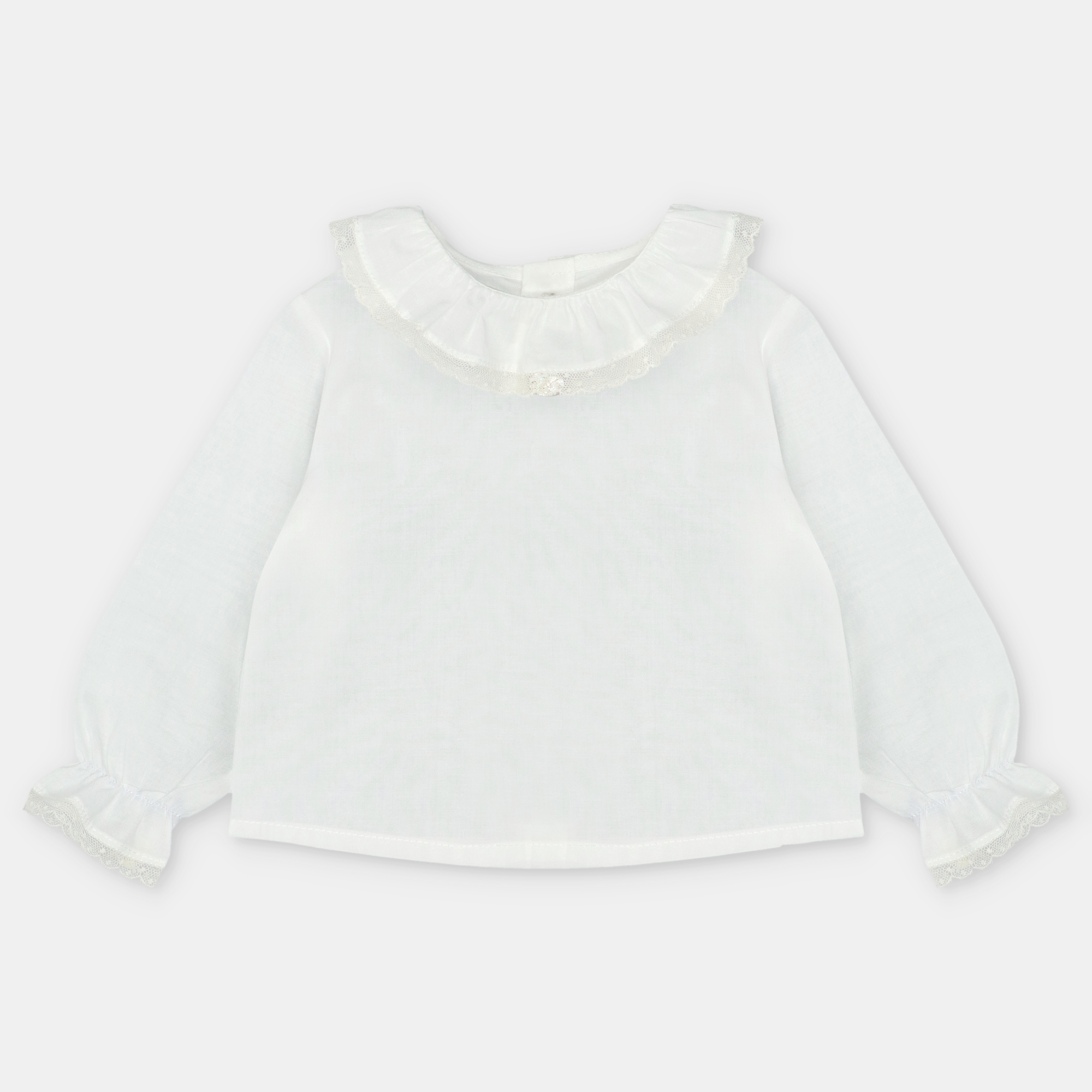 Blusa cuello volante manga larga Quebec