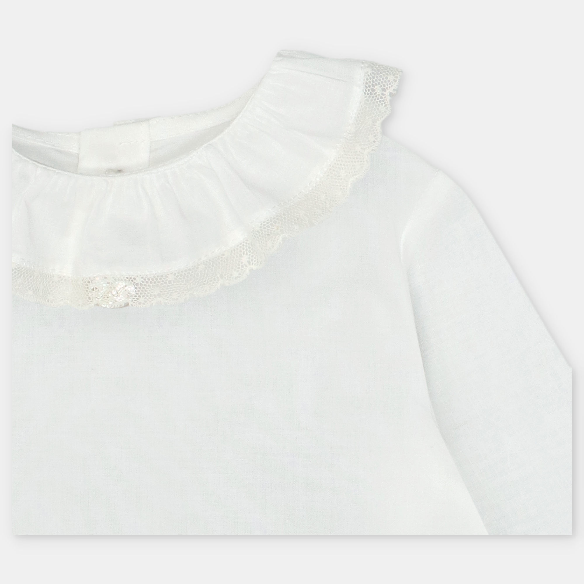 Blusa cuello volante manga larga Quebec - Imagen 3
