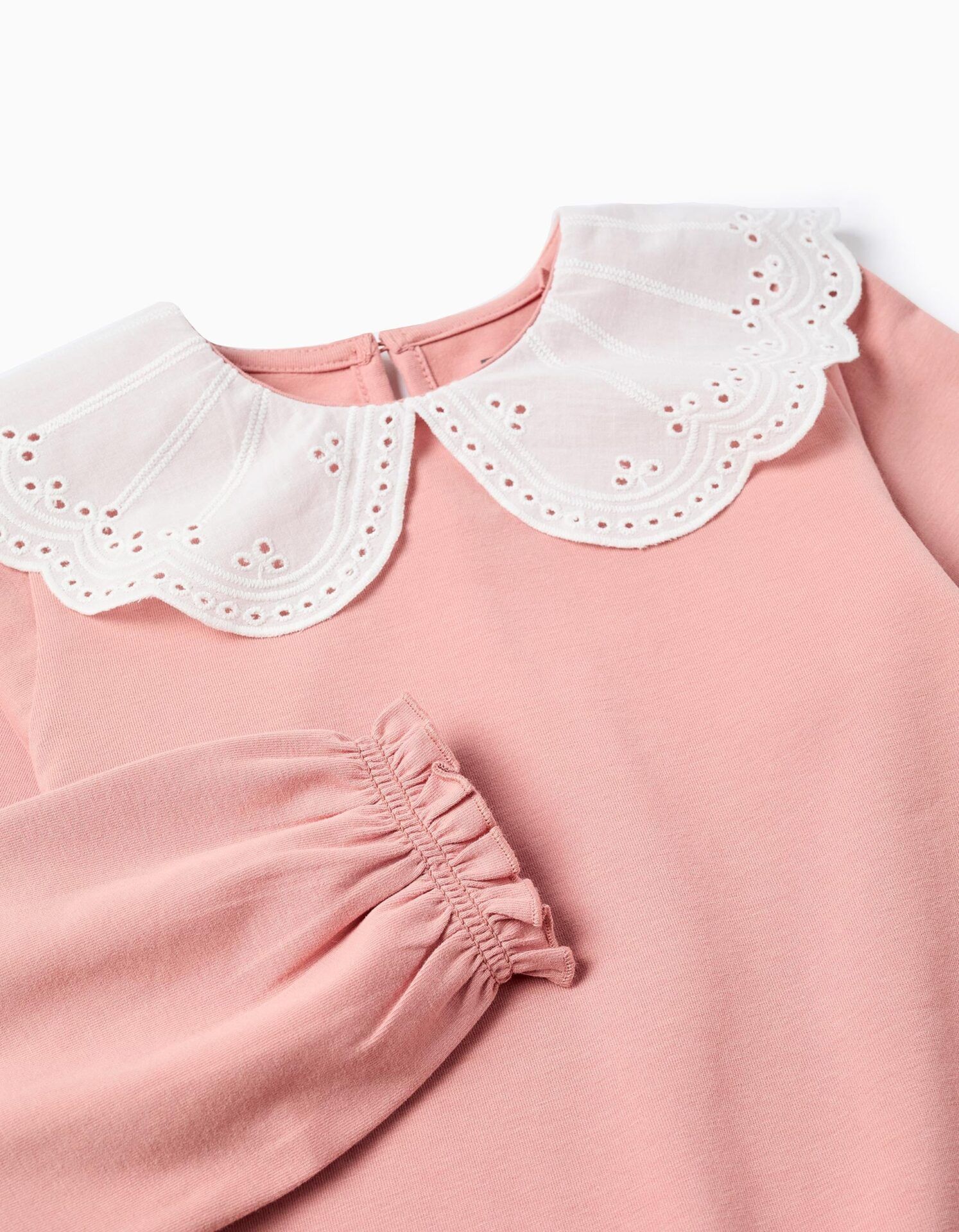 Camiseta cuello bordado inglés - Imagen 6
