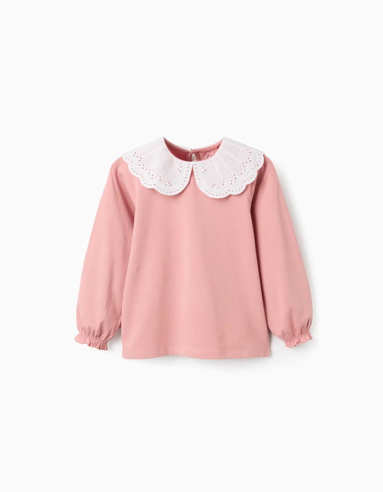 Camiseta cuello bordado inglés - Imagen 4