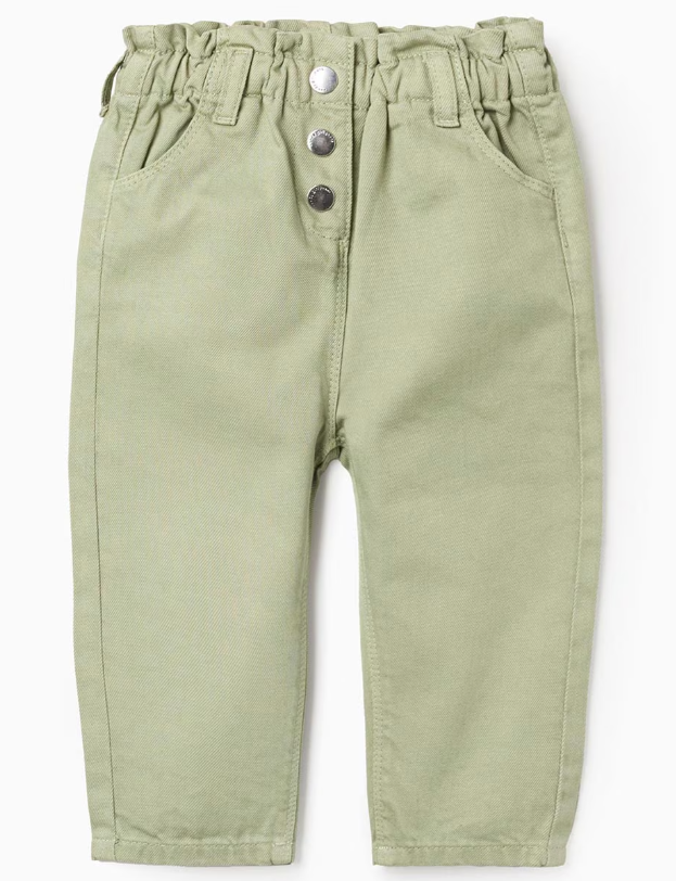 Pantalón bebé niña sarga