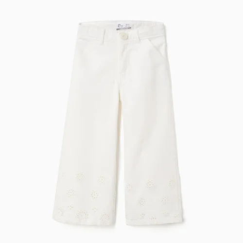 Imagen de Pantalón wide leg bordado inglés