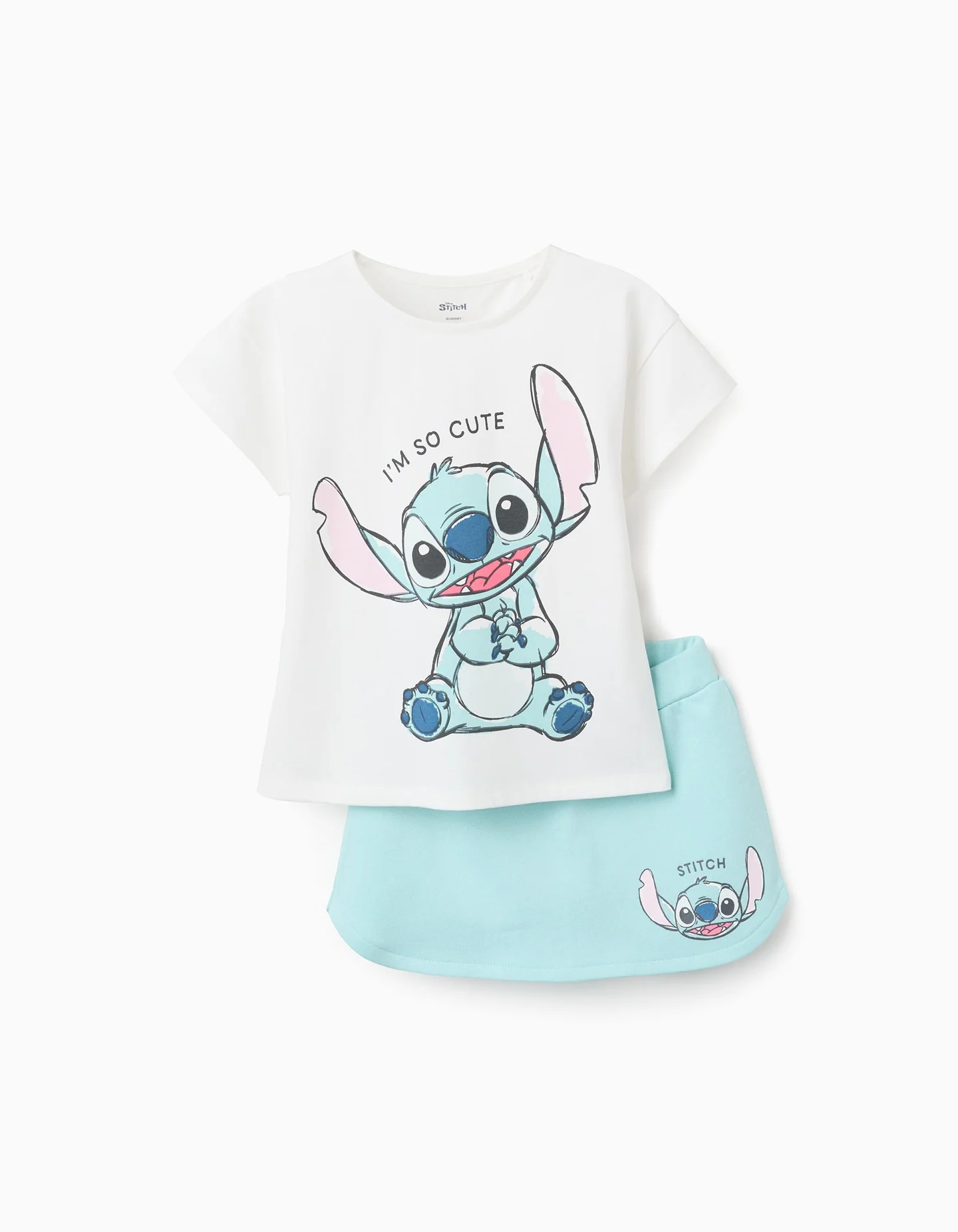 Conjunto falda-pantalón Stitch