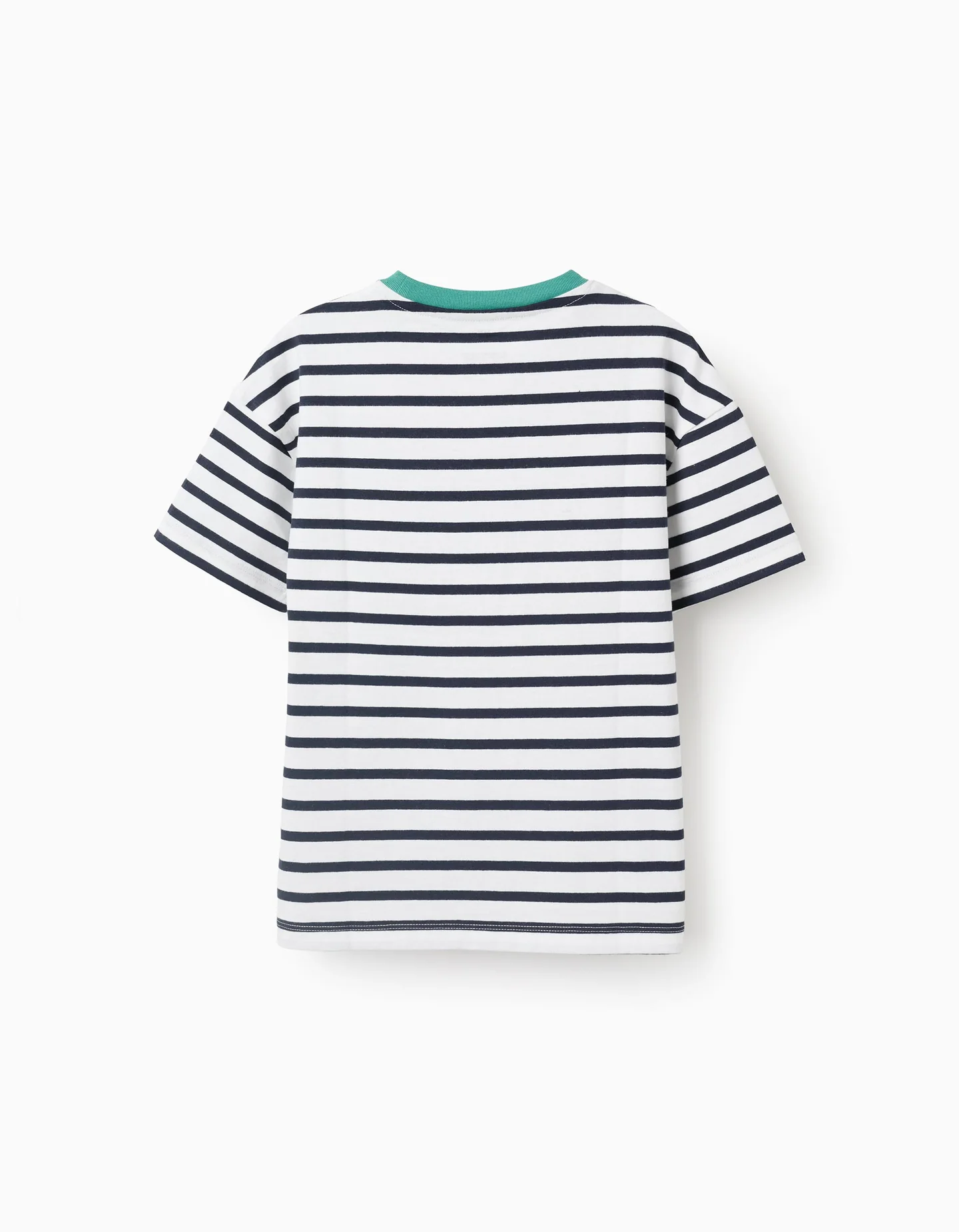 Camiseta rayas cuello contraste - Imagen 2