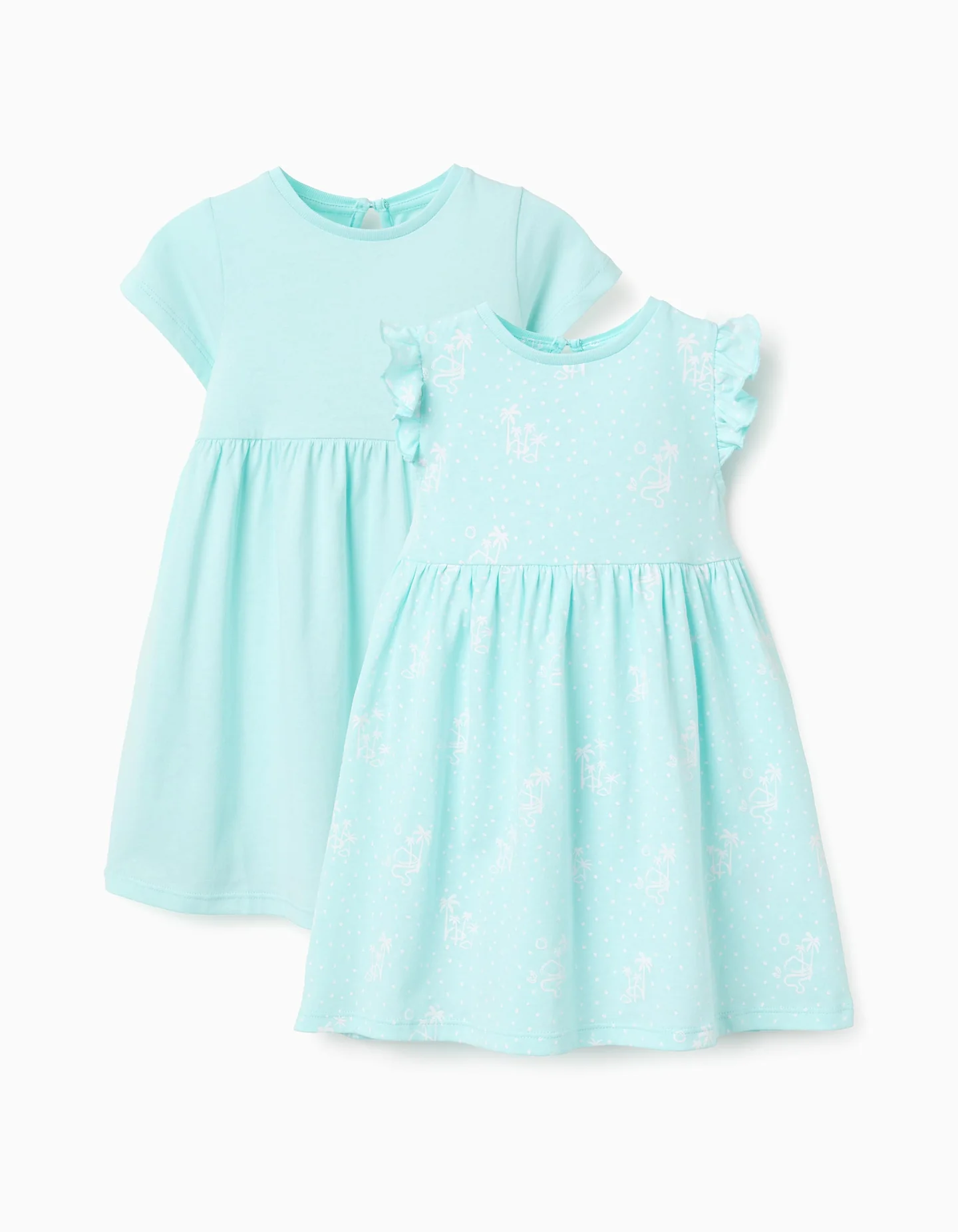 Pack 2 vestidos bebé niña