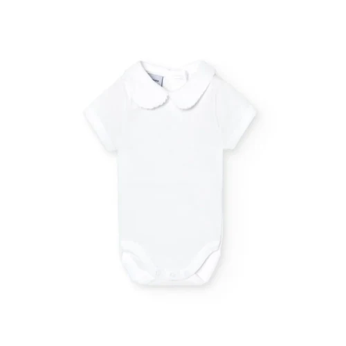 Imagen de Body Cuello Bebé blanco manga corta 1192